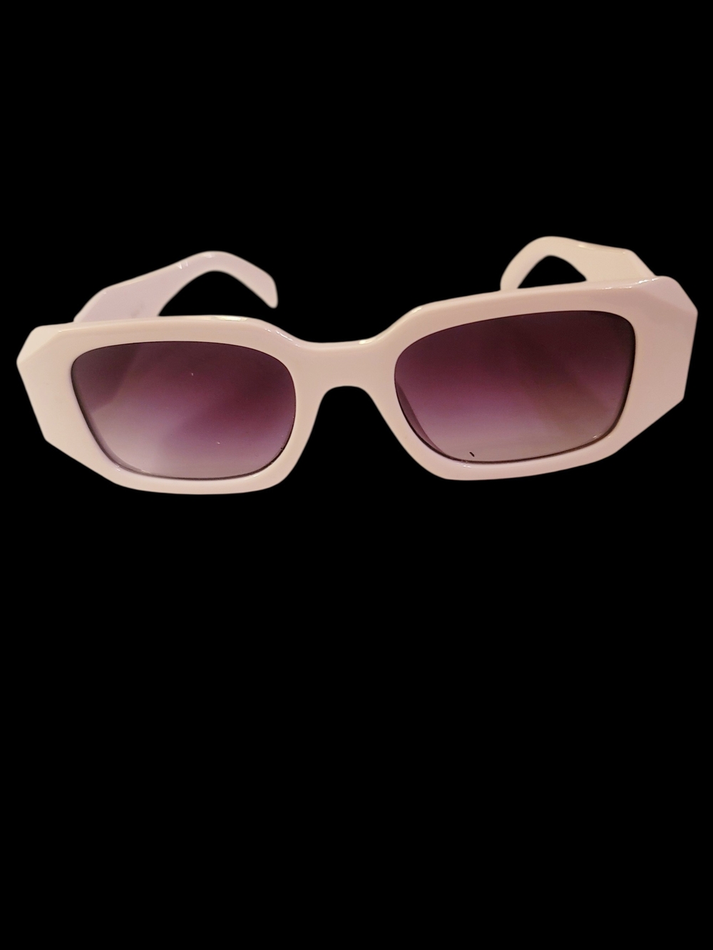Stylish White Rectangle Women's Sunglasses